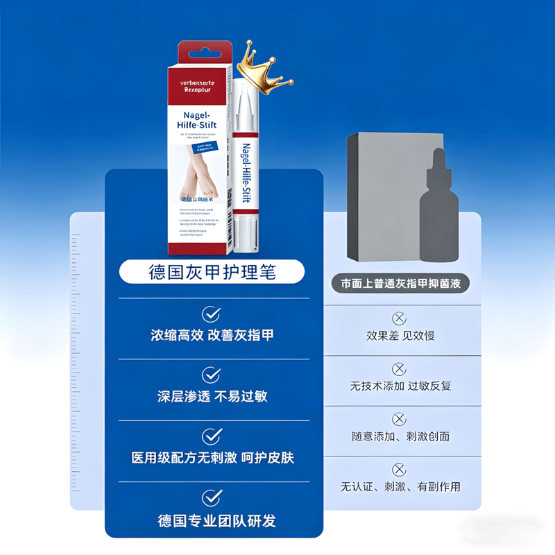 SOS德国sos原装进口灰指甲笔SOS指甲液根坏烂甲外用专用特强效药水 特效1盒【体验装】