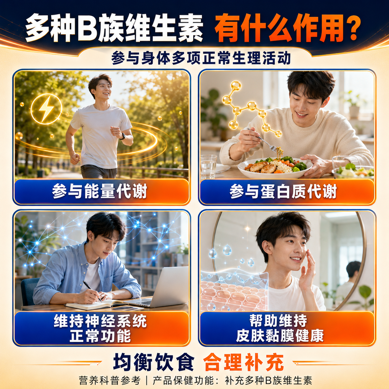 DR.BEERING【蓝帽认证】南同多种维生素B族维生素 160片*3瓶