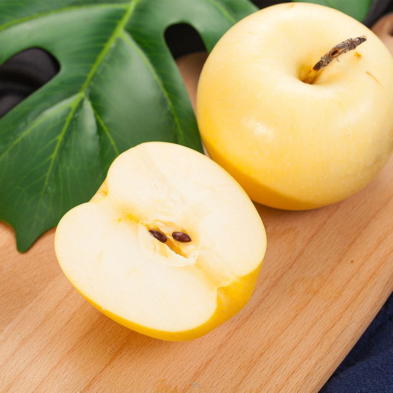 良田悦味 黄元帅苹果水果 黄香蕉面苹果 黄金富士京东生鲜水果 约5斤