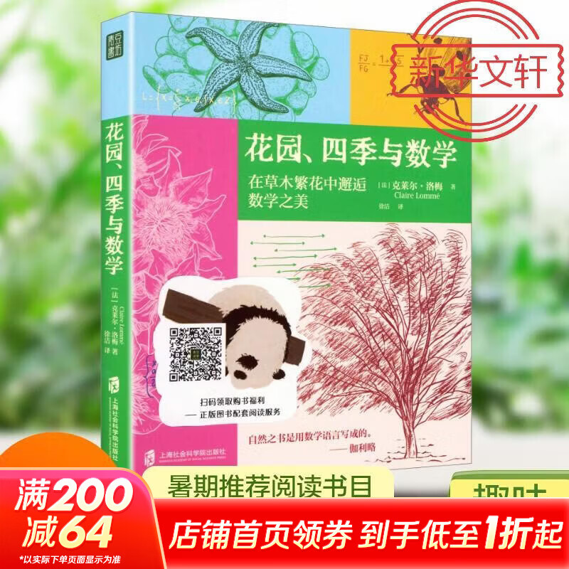 花园四季与数学 让数学变得可爱可感可触 日常里的数学之美 趣味数学植物科普 6-12岁中小学生课外阅读 新华正版 图书