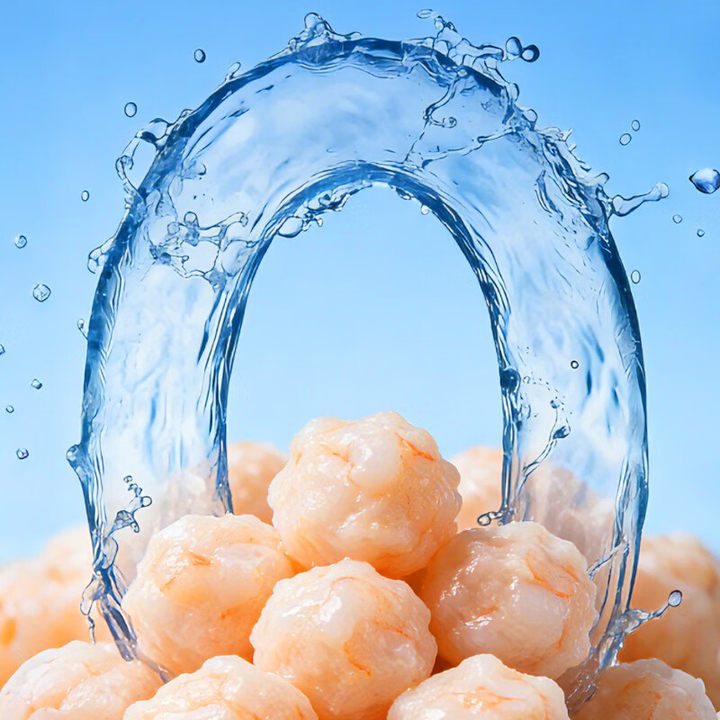 呷哺呷哺虾滑100g/袋虾仁含量95% 火锅食材 生鲜食品 麻辣烫关东煮早餐 100g*4袋