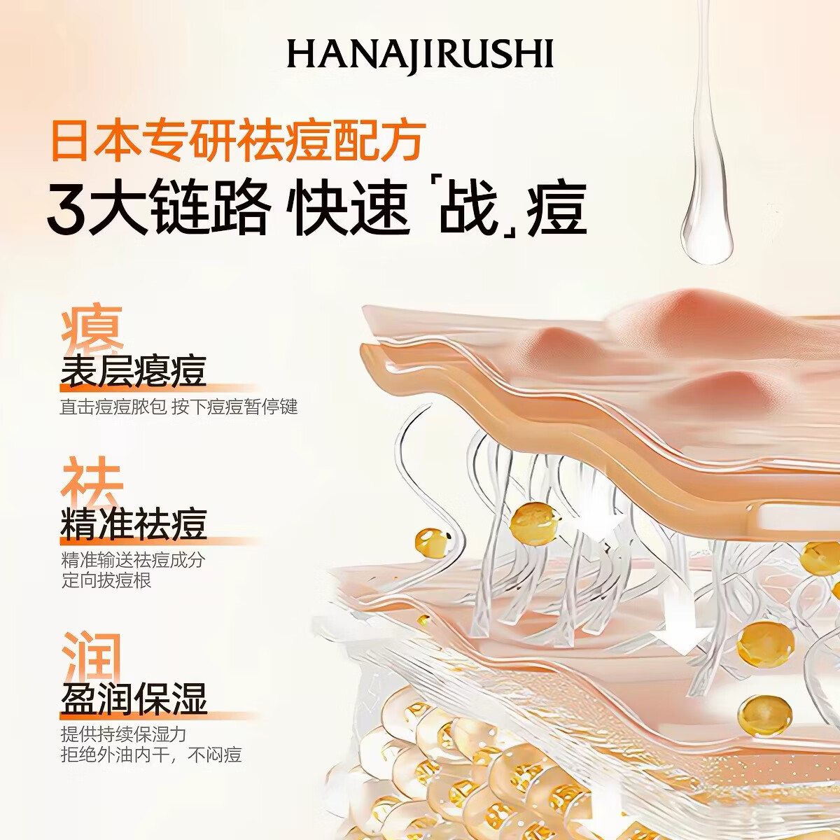 花印进口祛痘凝露面霜精华凝胶淡化青春痘印痘肌急救护肤品教师节礼物 进口祛痘补湿凝露面霜 25g*2