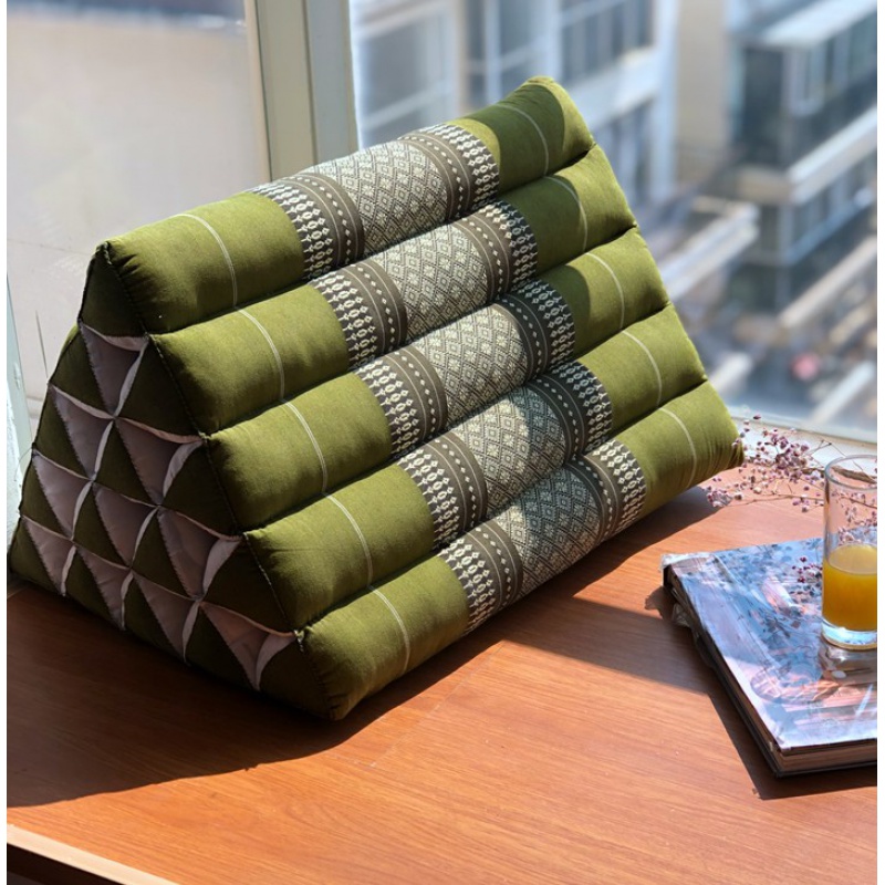 山头林村泰国三角靠枕床头大靠背飘窗榻榻米沙发护腰大靠垫 东南亚spa
