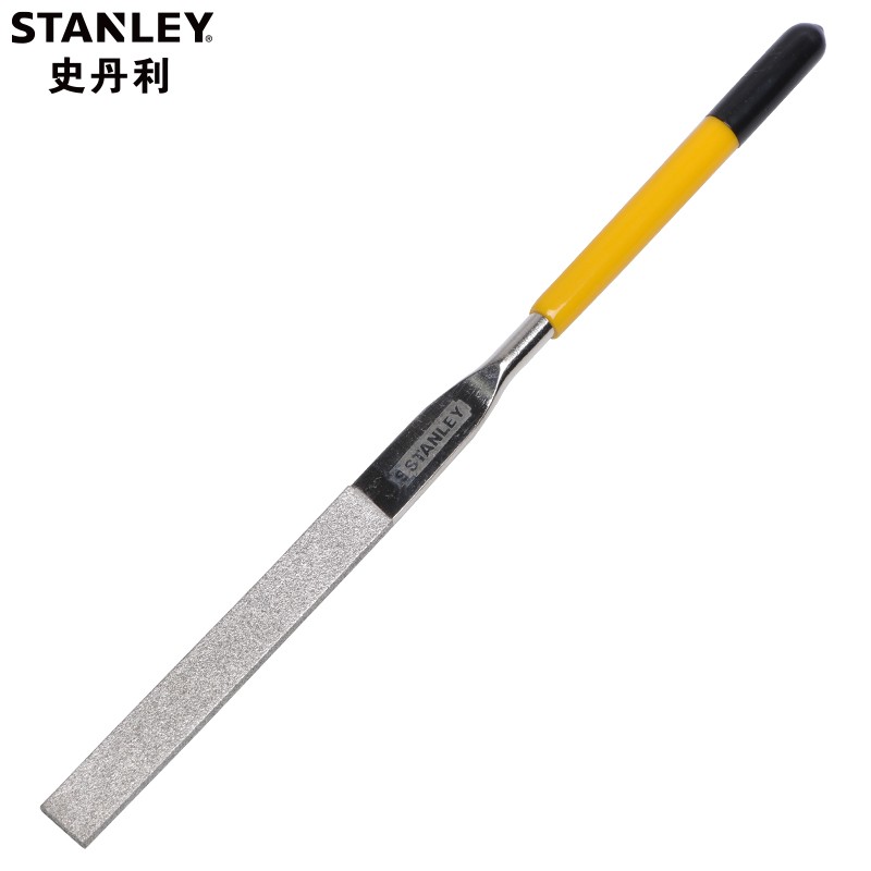 史丹利（STANLEY）金刚石锉刀整形锉金属打磨金刚锉锉刀 平头扁锉5x180mm 22-333