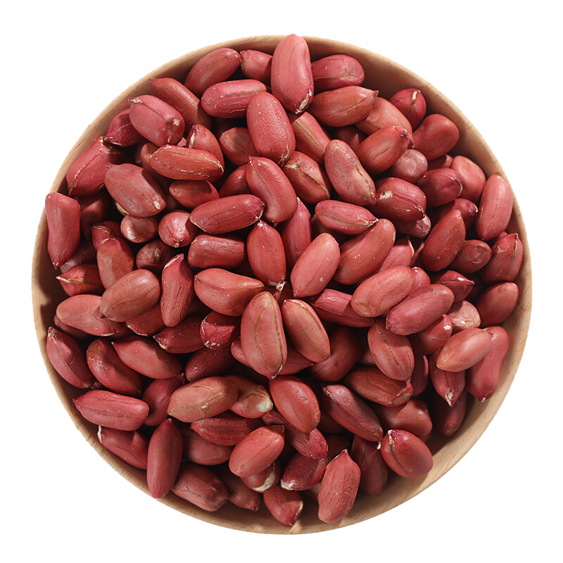 虎钢馋红皮花生米生新货农家东北新鲜晒干不带壳四粒红红衣小粒新花生