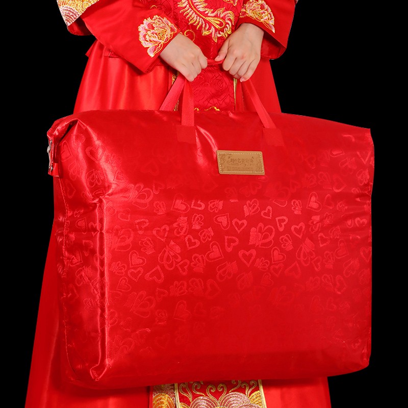 袋子婚庆红色手提袋女方陪嫁用品大全新婚婚礼嫁妆中式新人新娘用的