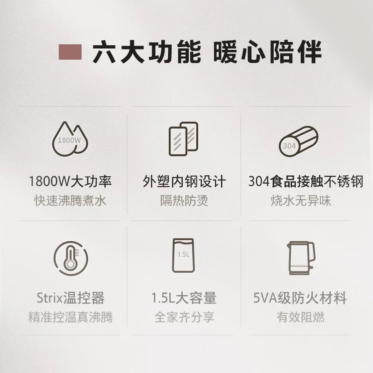 东芝（TOSHIBA）电热水壶烧水壶杯煮水开水壶养生壶恒温饮水机家用大容量防倾倒漏水自动断电双层防烫茶壶政府补贴 1.5L KT-15DHTC