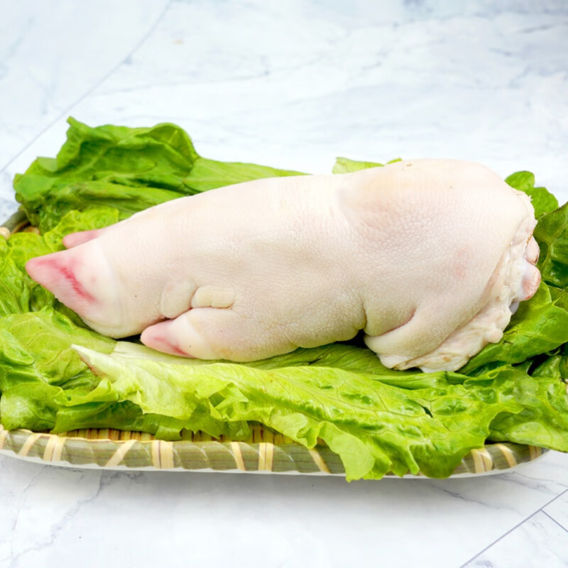 湘明有絮带筋纯前蹄 猪前蹄 带筋猪蹄生猪手 干净无毛 2斤