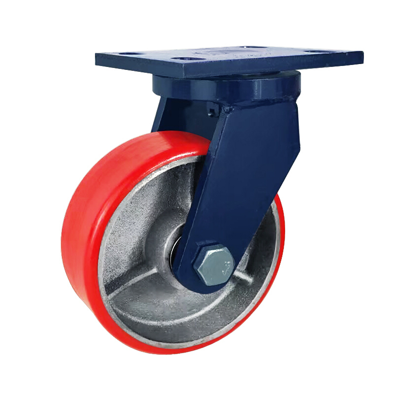 世超超重型脚轮万向轮聚氨酯铁芯pu轮子大载重4568寸10寸12寸脚轮 4寸