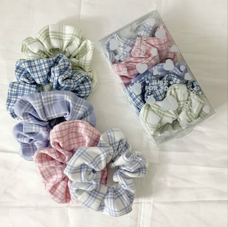 京营虞书欣盒装jk大肠发圈少女韩国bm肥肠圈仙气女学生发饰头绳