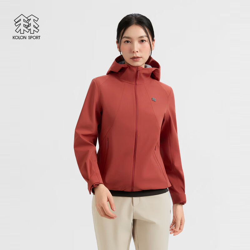 KOLON SPORT/可隆户外软壳衣 女士防水防风TECH SHELL 3L软壳夹克