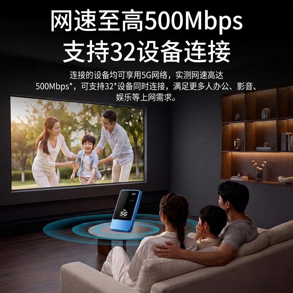 SENYO随身wifi2026新款5G移动wifi无线通用免插卡宿舍低延迟无线网wifi电竞随身无线流量电脑无线网高铁 【超快5GA网速特调版】10000毫安-网游必备 下单领1500G免费试用流量