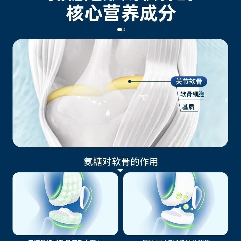 北沐晨益节氨糖软骨素维骨力 200片*1瓶 氨糖软骨素