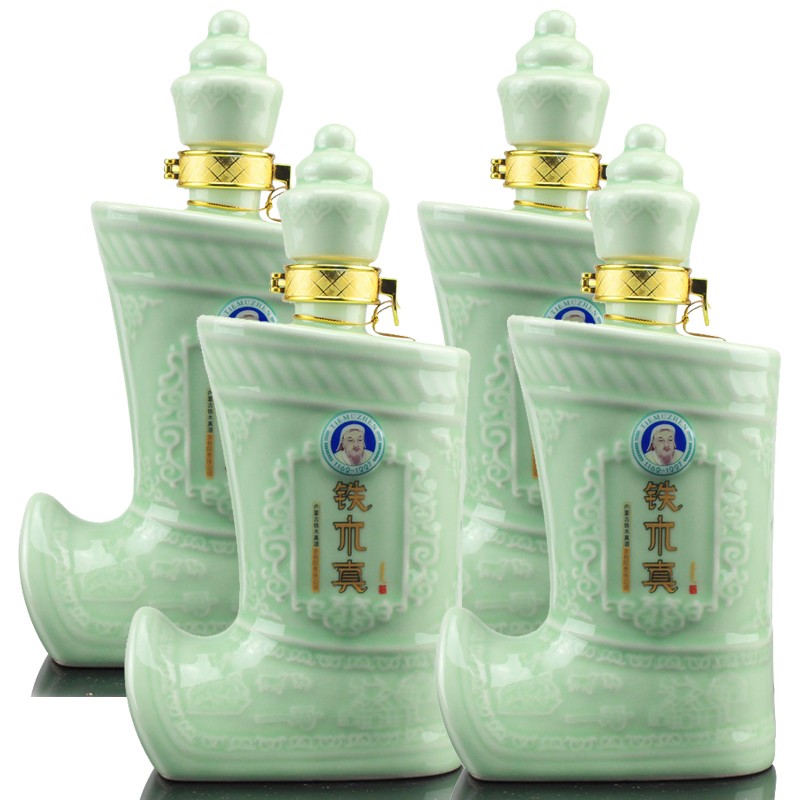 tiemuzhen 1162-1227铁木真 马靴子蒙古整箱装42度草原白酒 500ml