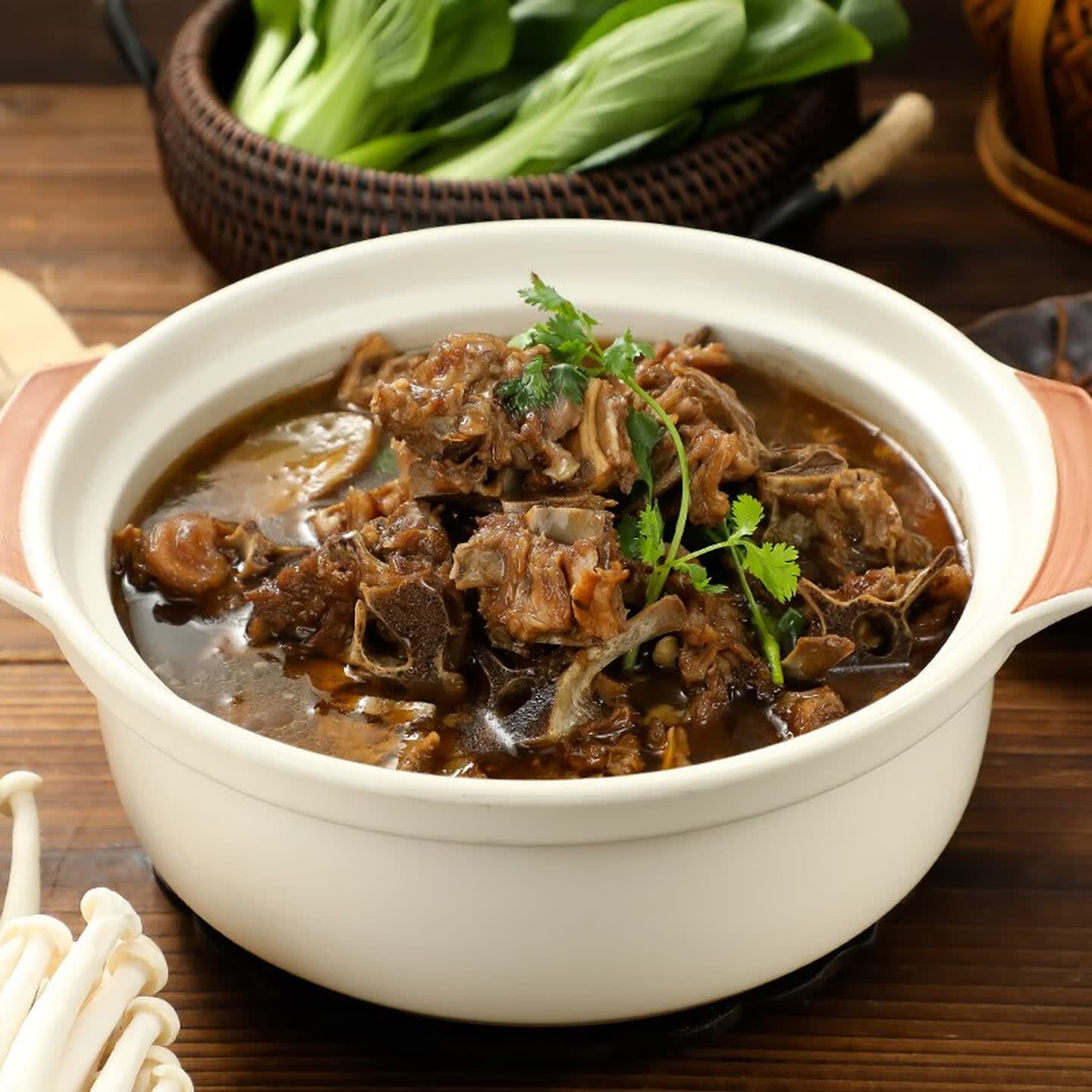 天边青蒙羊蝎子火锅方便菜速食火锅底料涮锅生鲜熟食预制菜 【羊蝎子】原味2.4斤