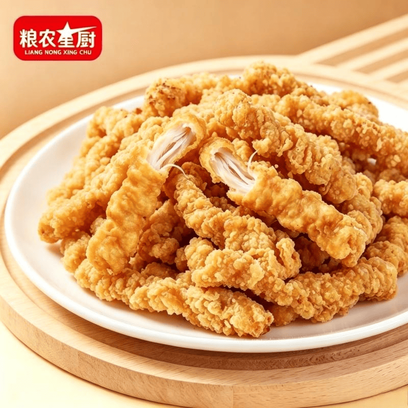 粮农星厨 鸡排 空气炸锅半成品食材油炸生鲜预制菜 农家小酥肉1号1000g