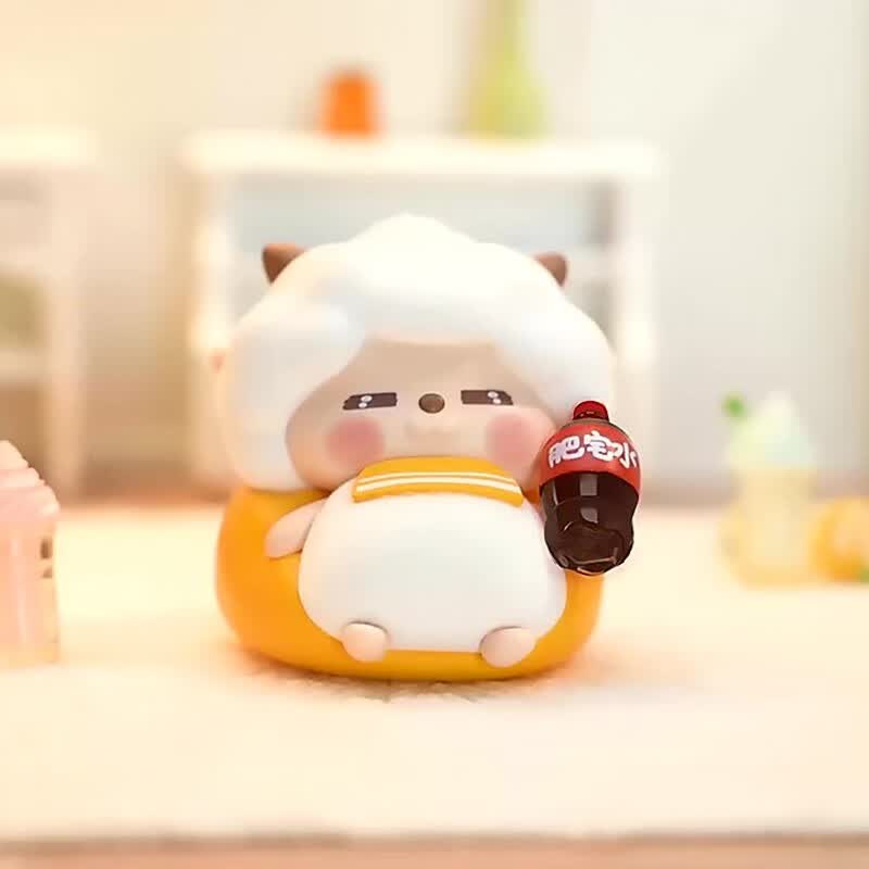 喜羊羊与灰太狼盲盒懒羊羊的日常女生手办摆件植绒可爱礼物玩具 隐藏