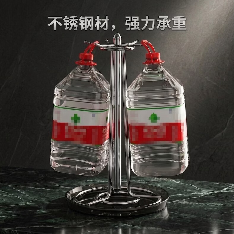 厨房挂架不锈钢挂钩厨具置物架旋转锅铲架多功能收纳架台面沥水架 【灰色】旋转锅铲架 19*19*46cm