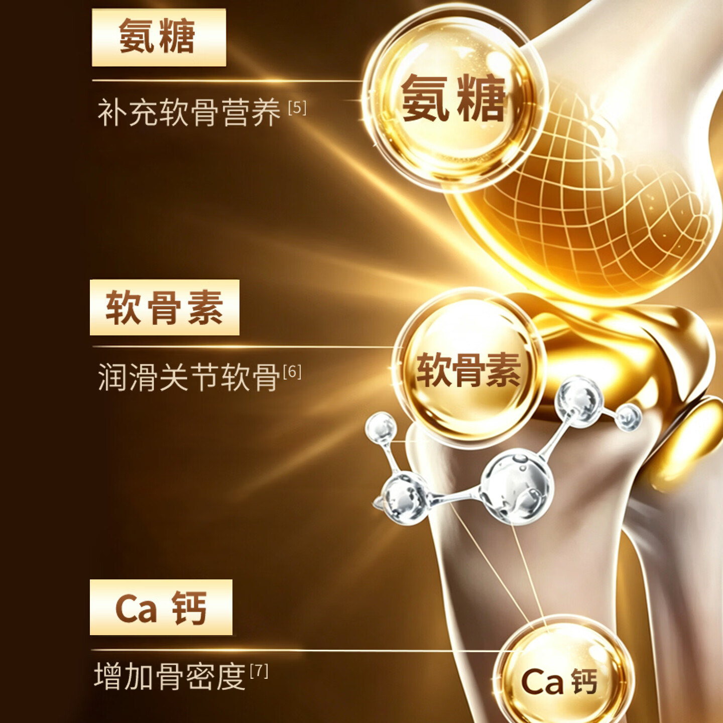 中科禾健牌氨糖软骨素钙片中老年专研护关节送长辈 30片