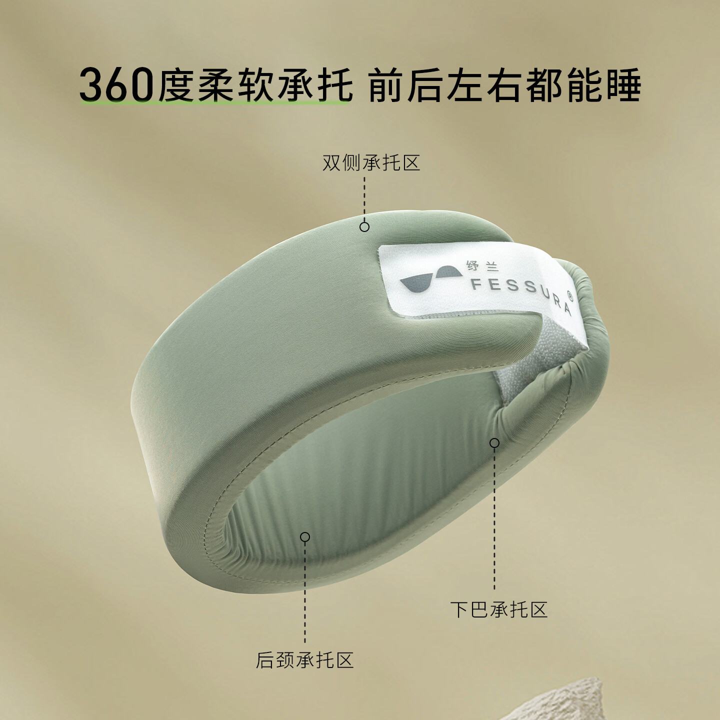 纾兰U型枕头记忆棉旅行开车护颈椎午休办公睡觉神器头枕飞机脖子靠枕