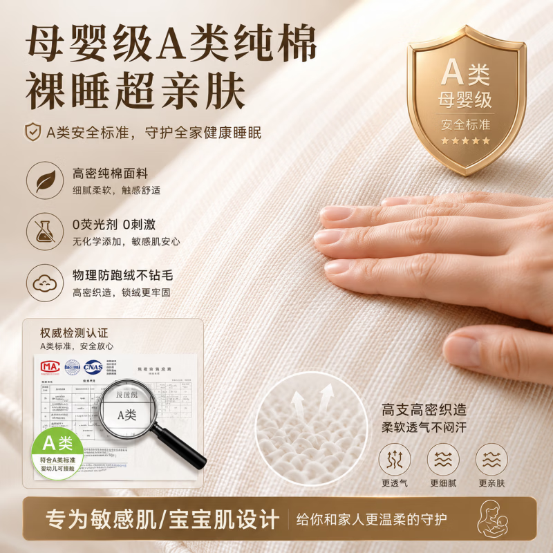 RASW德国羽绒枕头护颈椎助睡眠成人鹅绒枕芯睡不塌五星级酒店专用枕头 经典白【48*74cm高枕】 一对 柔软蓬松 细腻亲肤 希尔顿同款羽丝绒枕 | 颈椎病专用