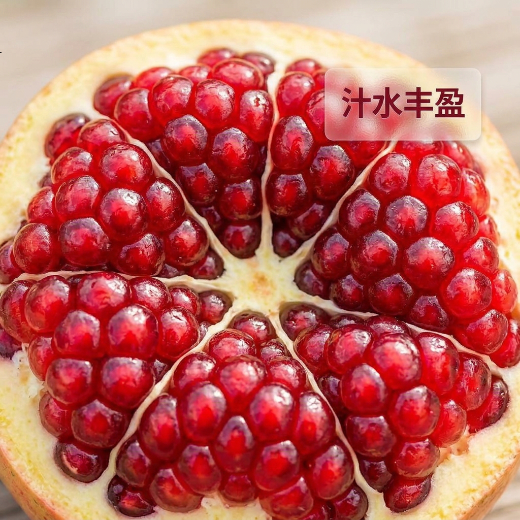 产地直发突尼斯软籽石榴 新鲜现摘，甜石榴 鲜采鲜发，高端礼盒装 600-750g