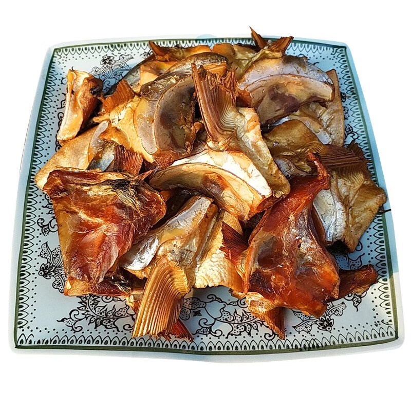 全江 湖南腌熏鱼下巴农家烟熏鱼下巴柴火烟熏味干鱼鱼嘴巴 烟熏鱼下巴