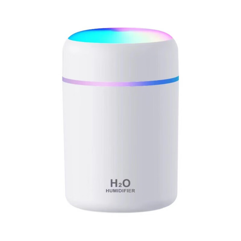 汽车炫彩杯加湿器汽车车内空气净化器车载加湿器迷你小型便携 9S白色