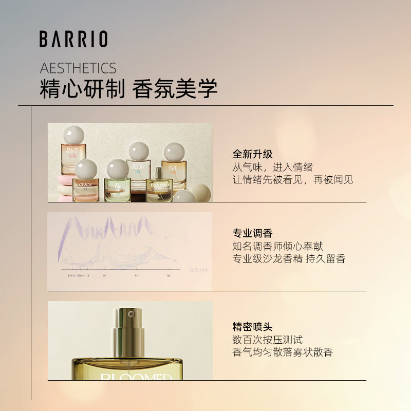 巴莉奥【教师节礼物】经典沙龙香水30ml持久淡香清新淡雅生日礼物送女友 半空-花果香调