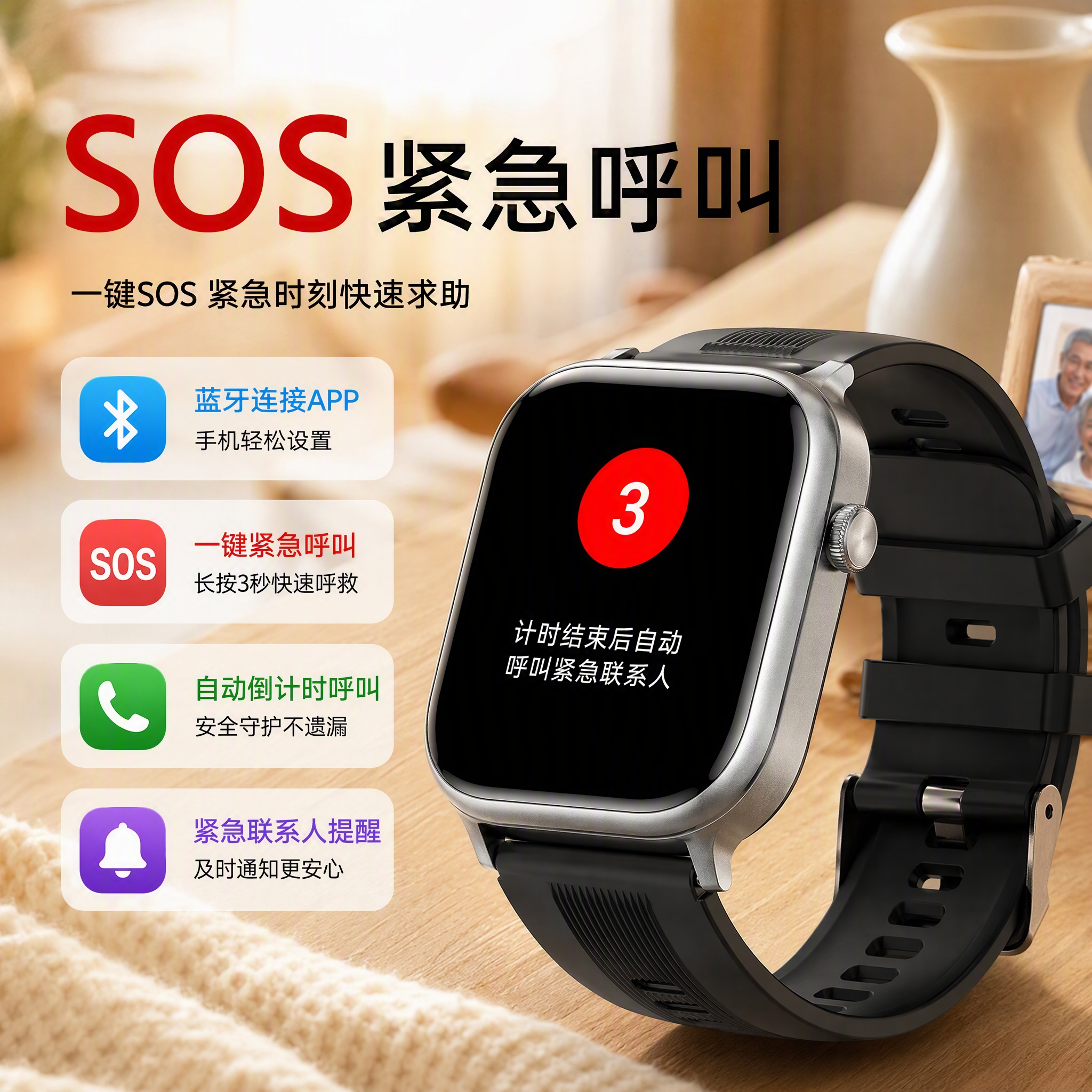 华为智选通用医用手表血压血糖尿酸健康监测智能手表心率心电图心脏血氧睡眠一体机手环手表最新款 旗舰顶配【气泵式气囊款】医用级