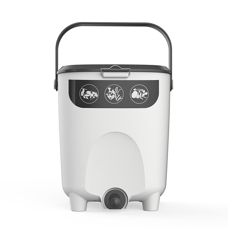 家用堆肥桶10l精品装 碧奥兰厨余垃圾分类发酵堆肥工具biolan 白色