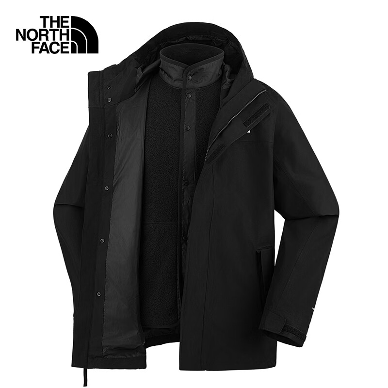 北面（The North Face）抓绒三合一男冲锋衣Classic户外防水保暖26秋冬8J5V JK3 L/175