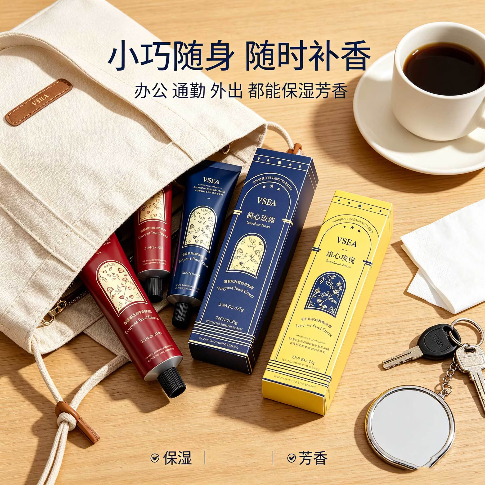 VSEA秋冬香氛护手霜防干裂滋润保湿补水护手手膜护肤品伴手礼物 1支【木序花园】