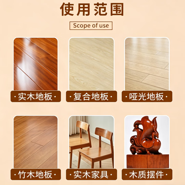 ZYVI木地板保养蜡去污清洁抛光护理家用地板保养精油打蜡抛光  两瓶装【实惠装】2000ml 修护划痕 滋润养护 天然蜂蜡滋养｜修复细微划痕｜防水抗裂护木