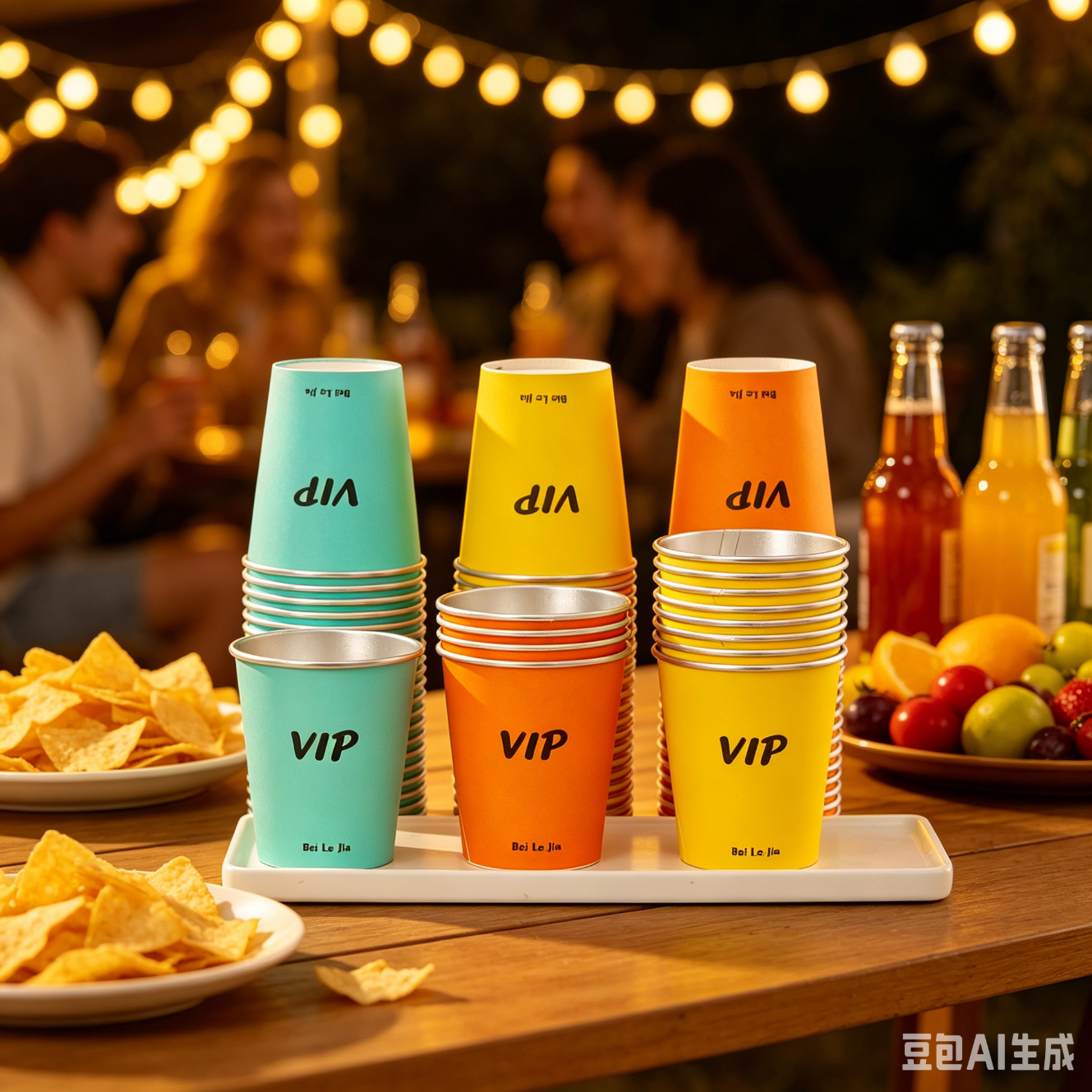 杯乐佳一次性VIP纸杯 加厚食品级 橙 商务家用高品质杯子 230mL*500只-爱马仕橙
