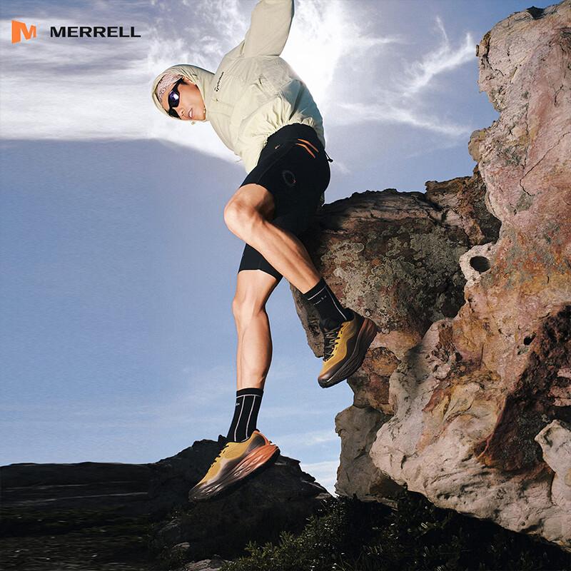 迈乐（Merrell）运动户外跑步鞋NEXT GEN防滑缓震毒液响尾男鞋女鞋越野跑鞋 MR2326302-05卡其棕 中性 37