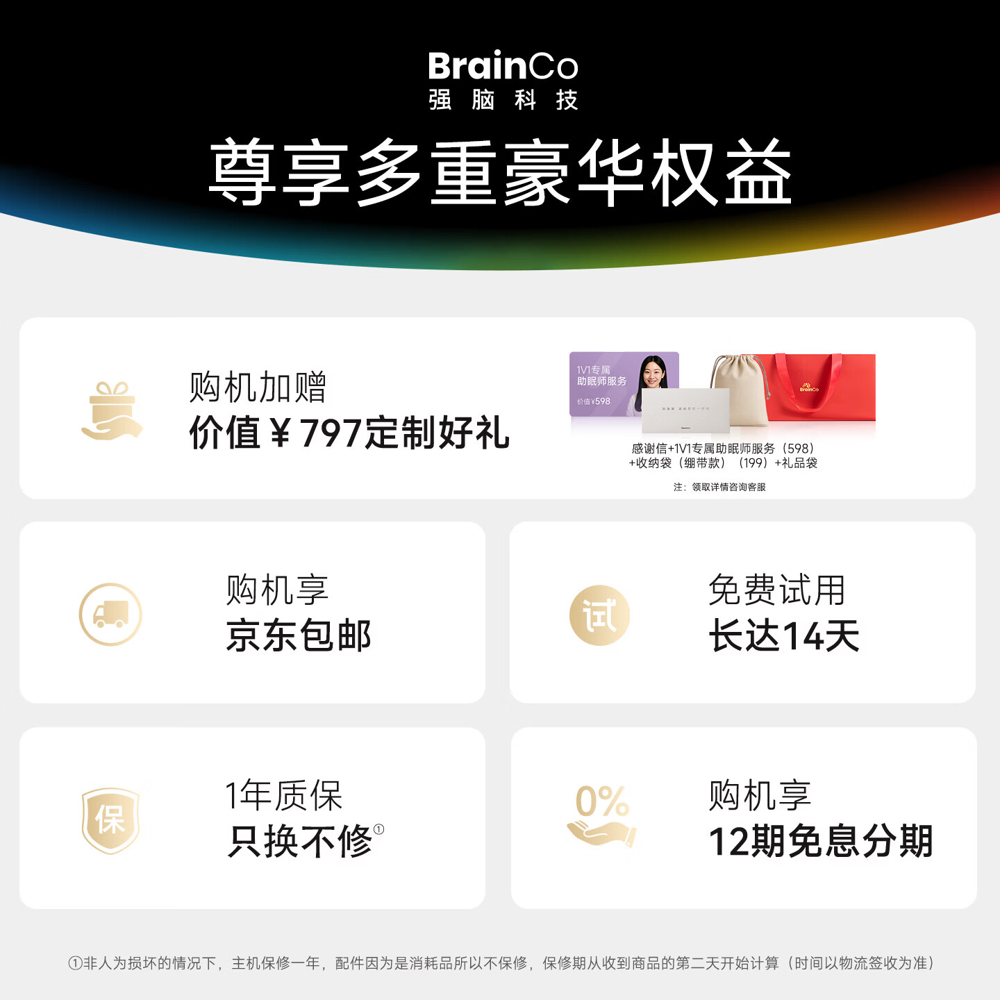 BrainCo强脑科技深海豚Easleep脑机智能安睡仪眼罩款礼盒装睡眠仪睡眠监测ces助眠男女士教师节生日礼物 礼盒装-墨绿色(尊享版)