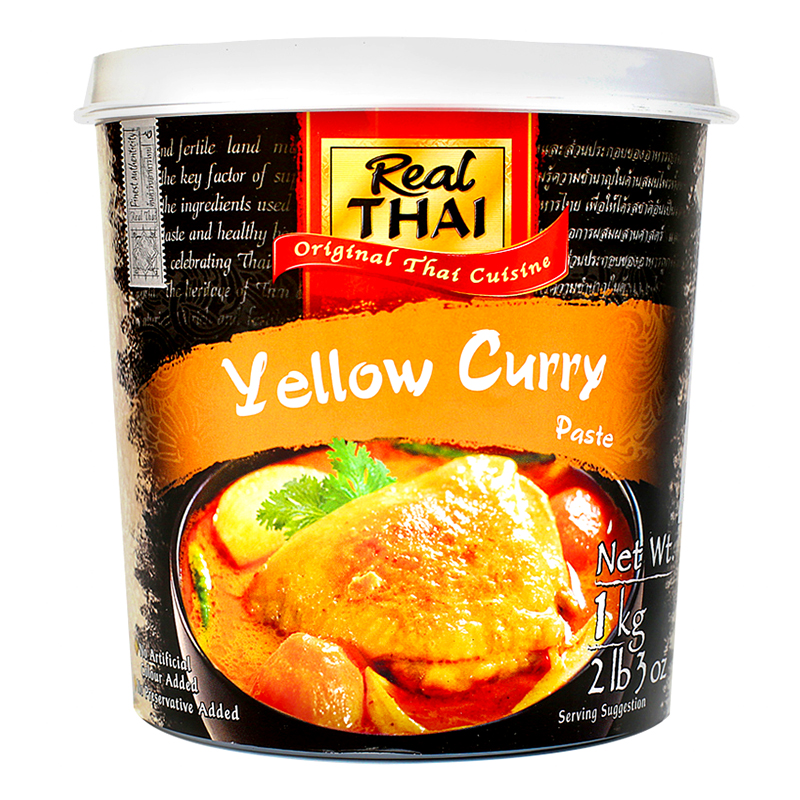 丽尔泰泰国进口黄咖喱酱1kg泰国菜咖喱膏泰式咖喱鸡咖喱饭调味料 一