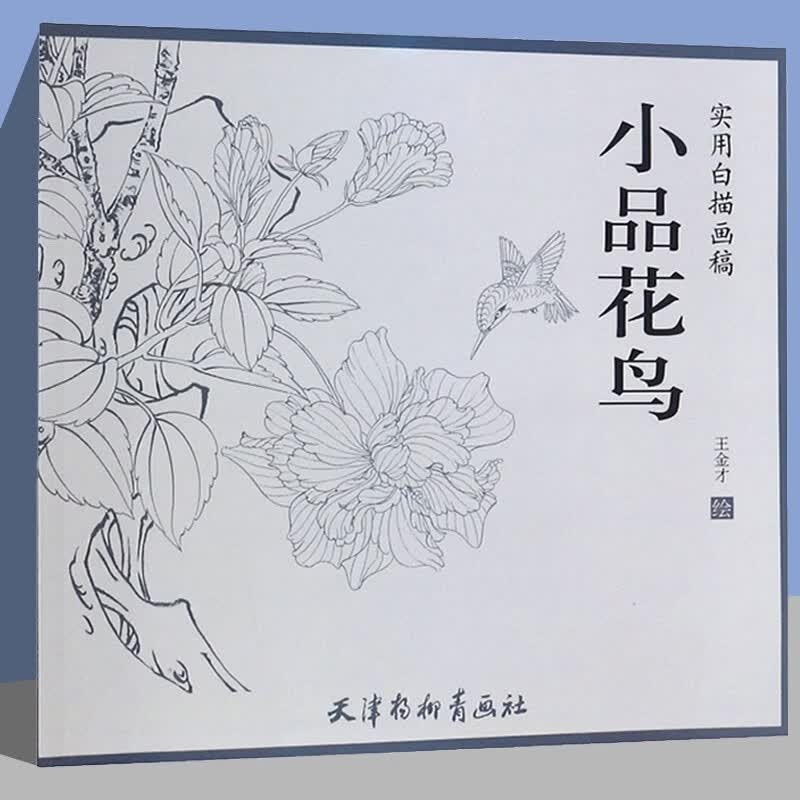 小品花鸟/实用白描画稿属于什么档次？