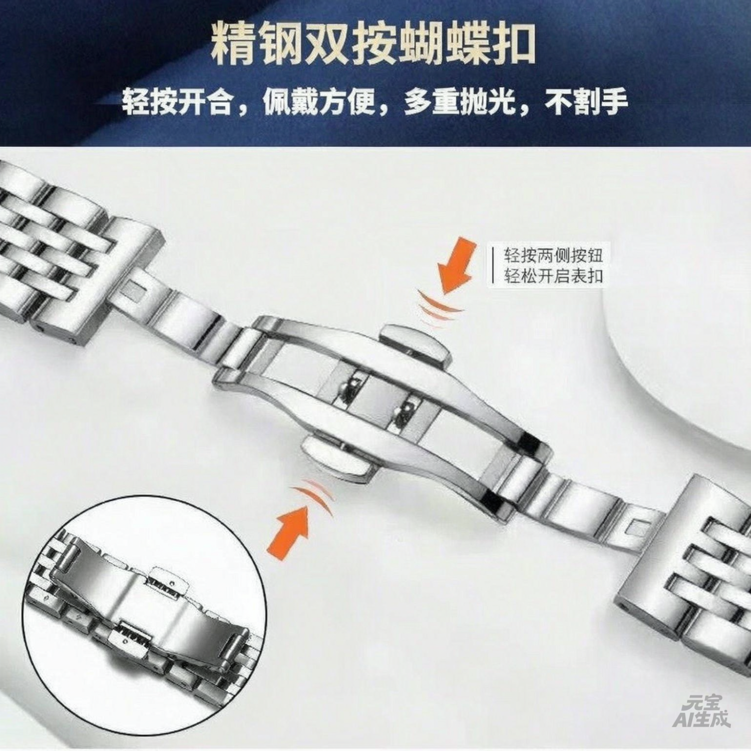 适配天梭表带1853力洛克男女钢带手表带卡森T41海星俊雅杜鲁尔PR 银色【推荐百搭】 15mm【表带宽度】