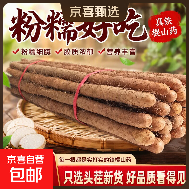 2026新鲜现挖铁棍山药小白嘴麻山药养生垆土山药粉糯香甜药食同源 新鲜铁棍山药 河北铁棍山药5斤 净重 40cm左右