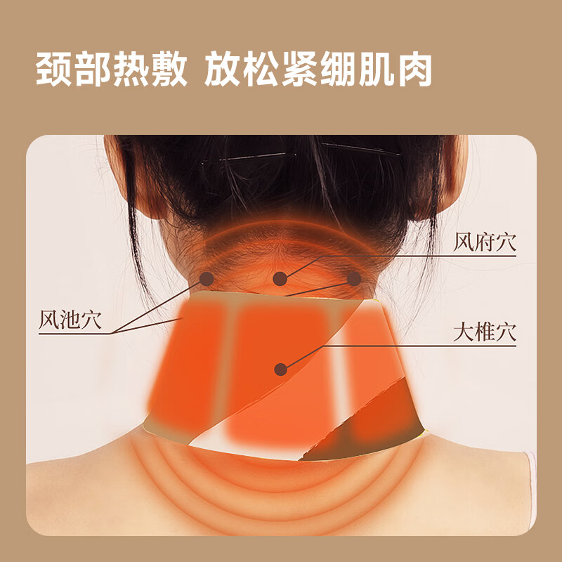 艾姥姥暖宫热敷腰带蕲艾灸贴发热贴热敷颈椎膝盖艾草湿寒蒸汽眼罩艾草贴 【试用装一贴】蕲艾草暖颈热敷贴