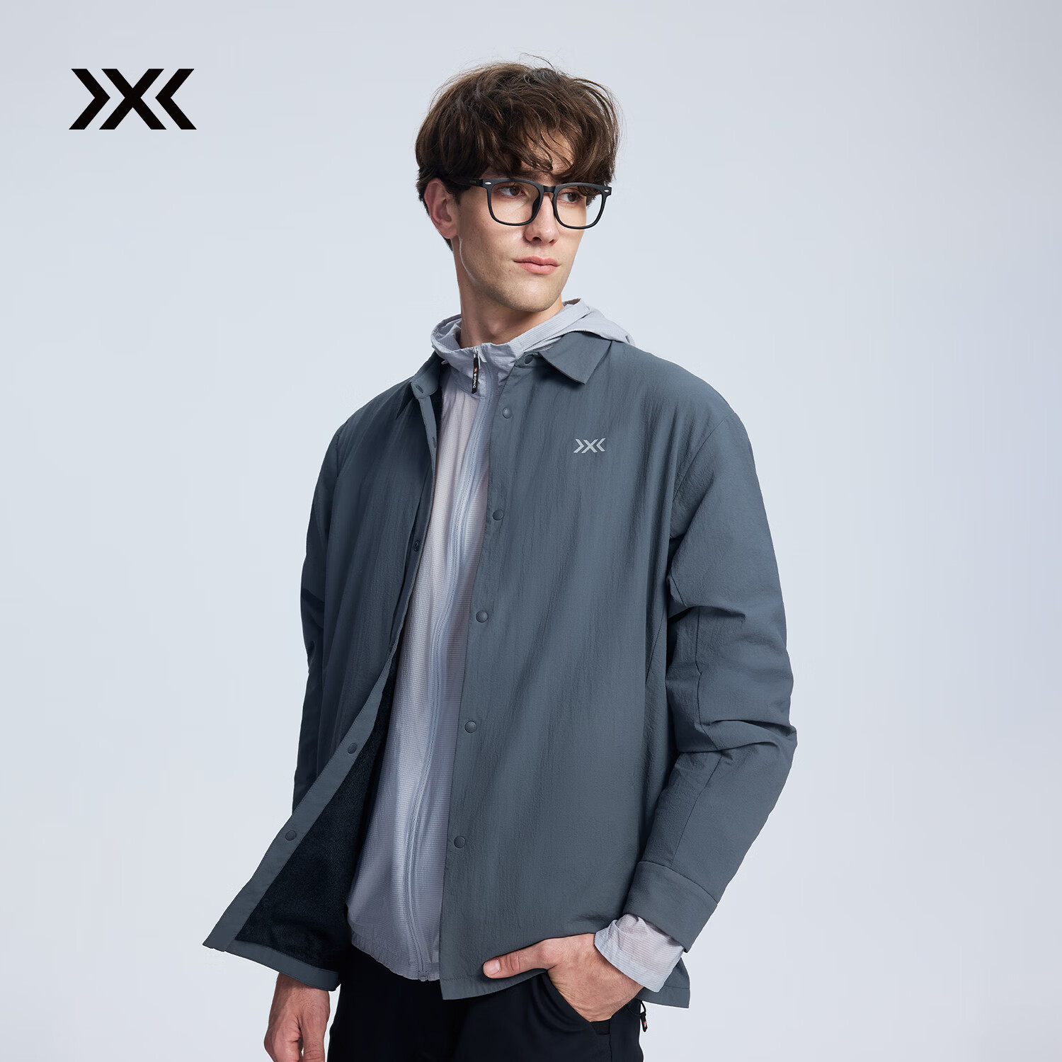 XBIONIC艾德Octa轻量保暖夹克男外套衬衣保暖防泼日常休闲上衣秋冬新品 深炭灰 M