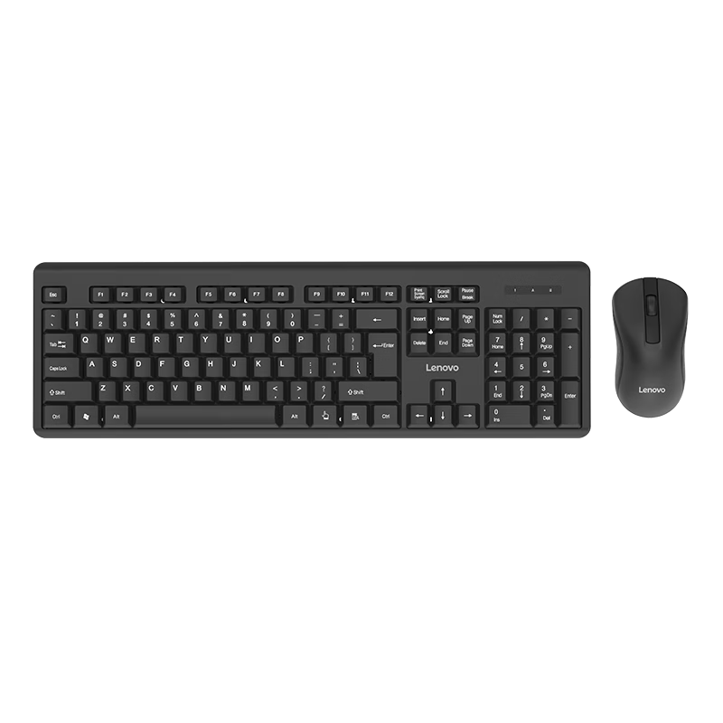联想（Lenovo）无线键盘鼠标套装 键鼠套装 全尺寸键盘 商务办公 MK23Lite