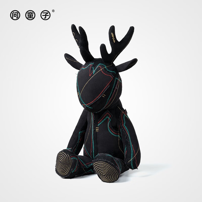 问童子 鹿玩偶 仙人指路 高端布艺玩偶解构设计创意装饰礼品 鹿玩偶