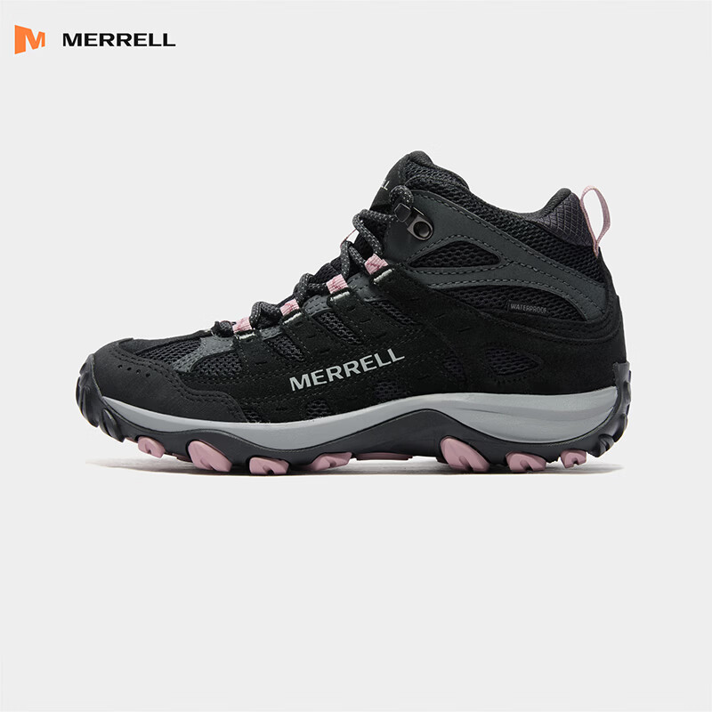 迈乐（Merrell）户外登山鞋AC4 MID WP防水高帮徒步鞋男鞋女鞋减震防滑透气徒步鞋 J00005286黑色（女款） 38