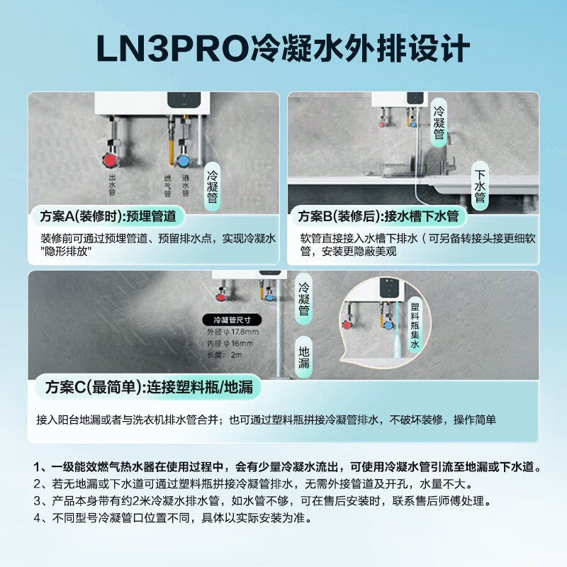 海尔(Haier)【国补立减20%】统帅【LN3pro】超一级能效燃气热水器16L双增压零冷水节能恒温小体积家用天然气 16L 【90%用户选择超一级能效LN3PRO】