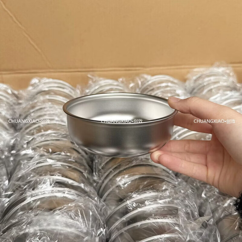 CRHMMFLF304不锈钢蒸菜蒸蛋小碗鸡蛋羹婴幼儿辅食蒸碗甜品点心碗儿童汤碗 大号碗12.5cm*4.3cm【一个】餸