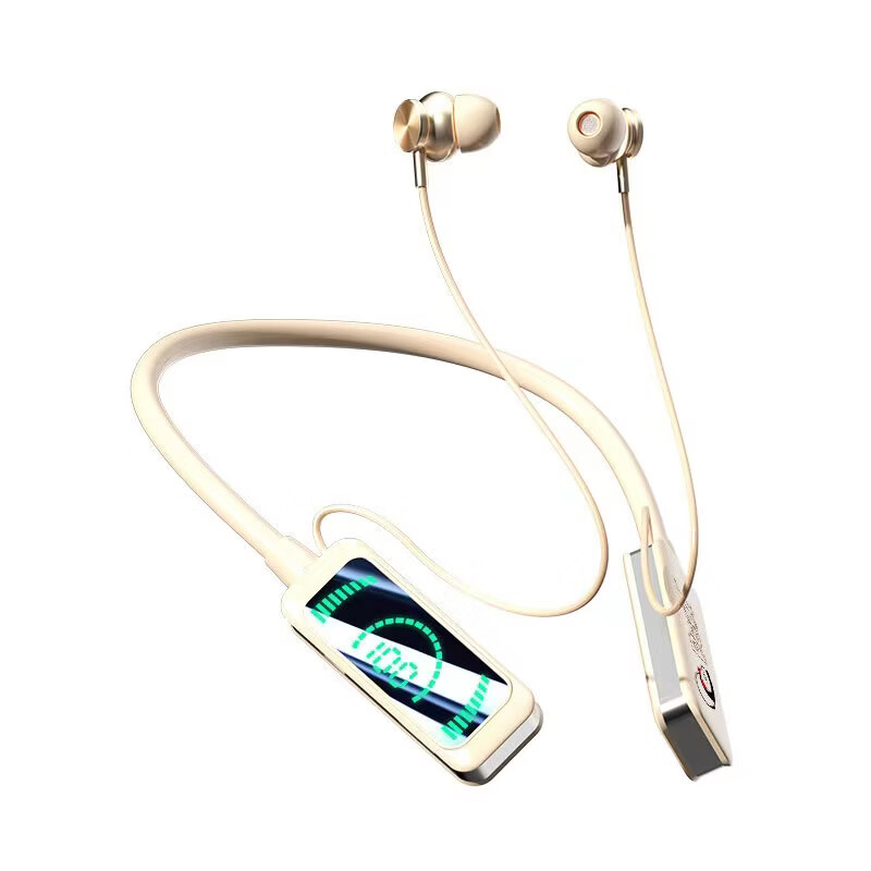 OPPOREJOTUN3C数码【哈曼级音质】2026最新款苹果华为等通用降噪运动户外运动防水挂脖式蓝牙耳机 肤色