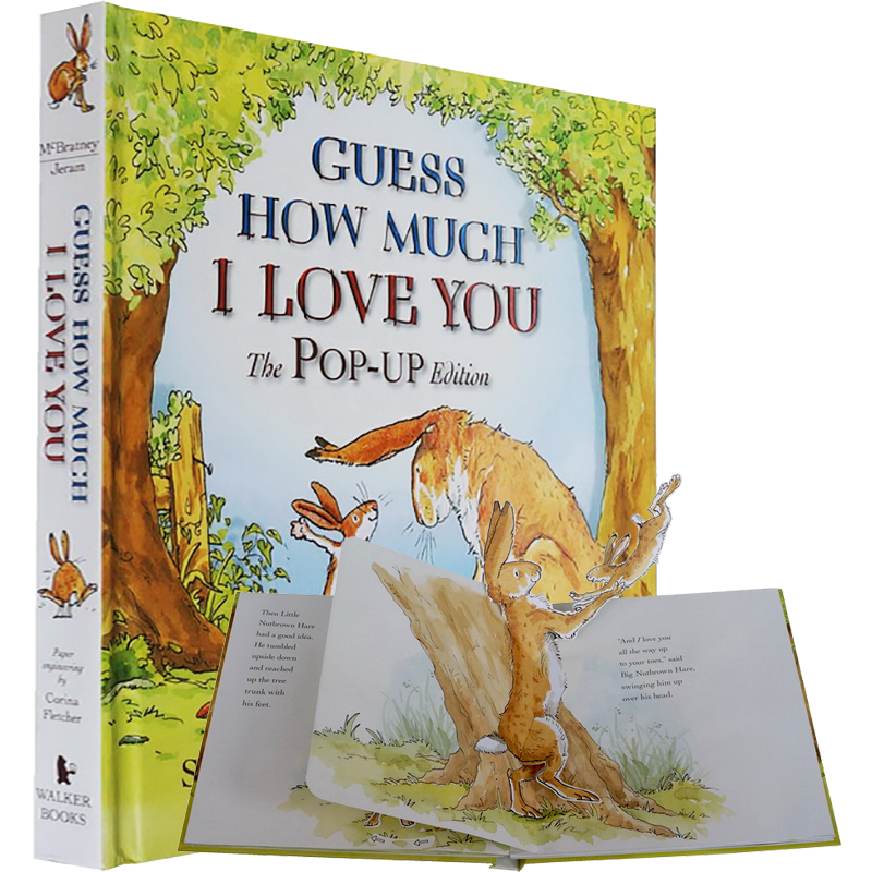 英文原版绘本 Guess How Much I Love You 猜猜我有多爱你 3D立体书